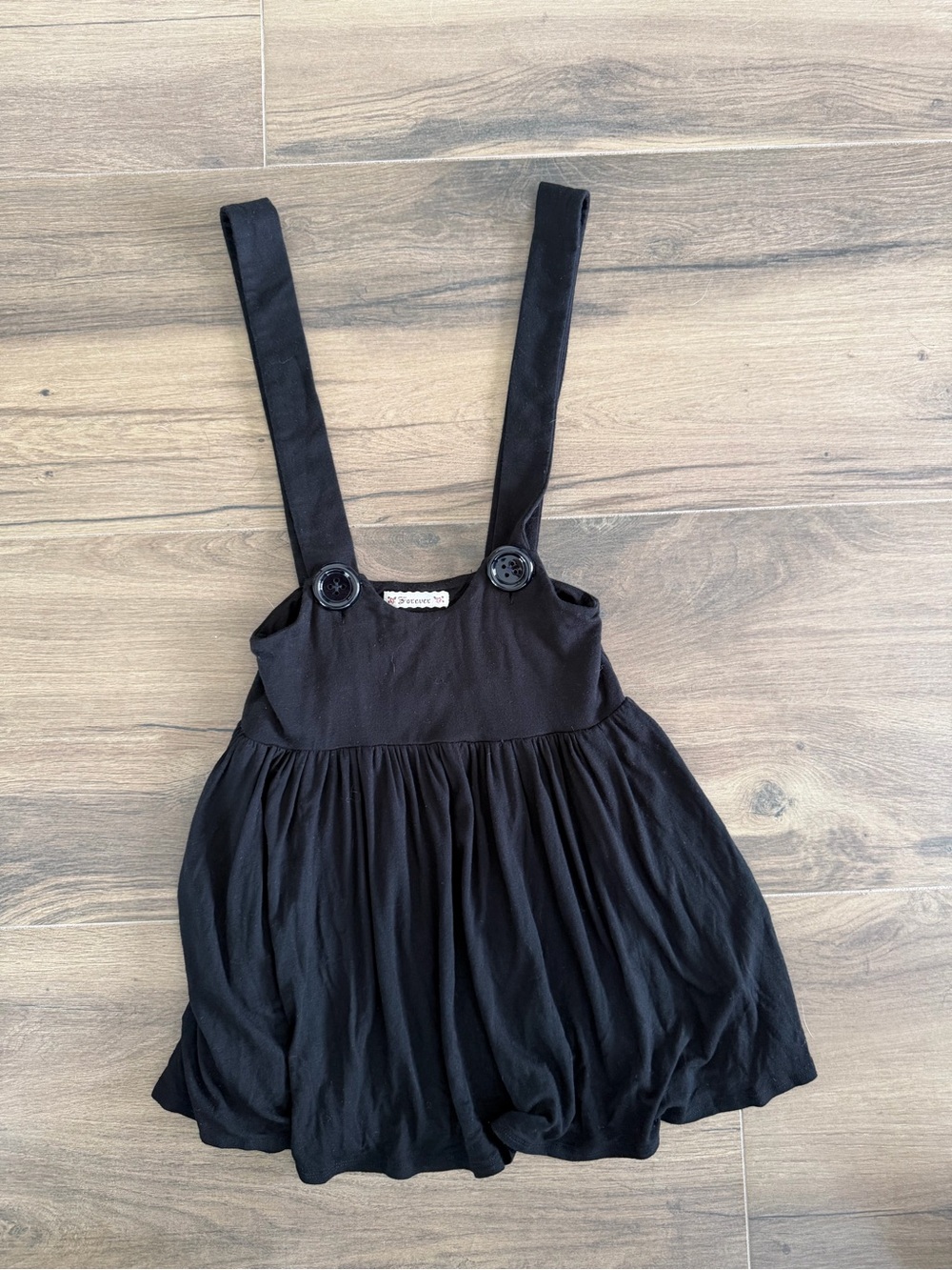 Black Forever21 Y2K Skirt with Suspenders